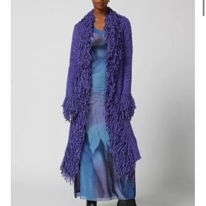 Purple Cardigan Sweater